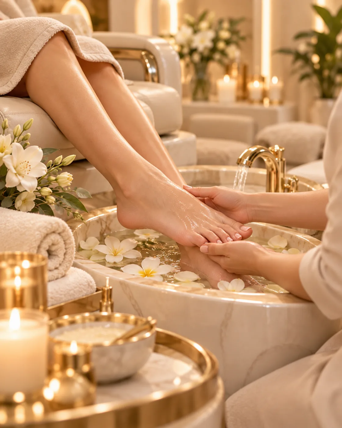 Luxury pedicure service